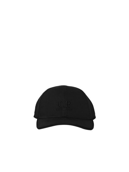 Cappello da baseball in cotone con logo Black C.P. COMPANY | 20CMAC048A 006288A999